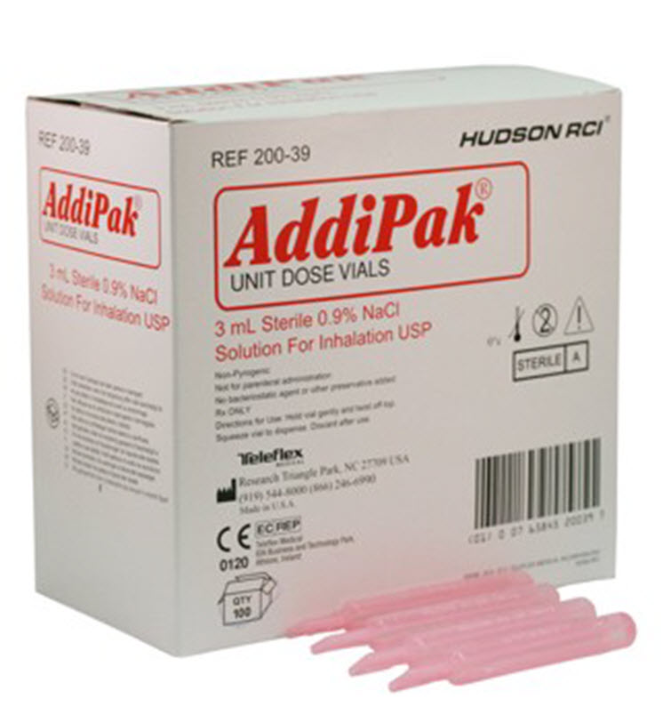 Image CHLORURE SODIUM 0,9% ADDIPAK  INHALATION BOUTEILLE 3ML